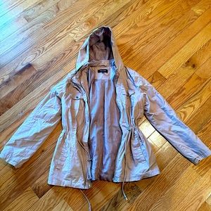 Dusty pink rain jacket